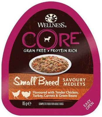 Wellness Core Small Breed Savoury Medleys Flavoured With Chicken, Turkey, Carrots & Green Beans Wellness Core Small Breed Savoury Medleys Flavoured With Chicken, Turkey, Carrots & Green Beans