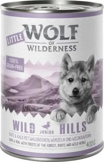 Wolf Of Wilderness Tins Puppy Wild Hills