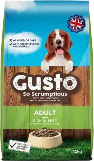 Gusto Adult Rich In Beef With Oats And Vegetables