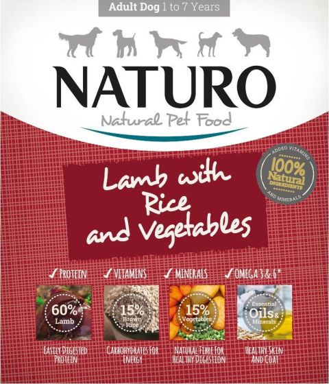 Naturo Adult Trays Lamb With Rice And Veg