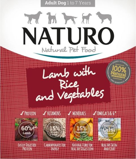 Naturo Adult Trays Lamb With Rice And Veg Naturo Adult Trays Lamb With Rice And Veg