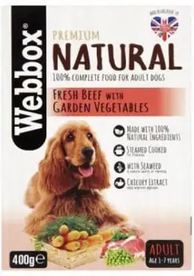 Webbox Natural Tray Adult Fresh Beef With Garden Vegetables Webbox Natural Tray Adult Fresh Beef With Garden Vegetables