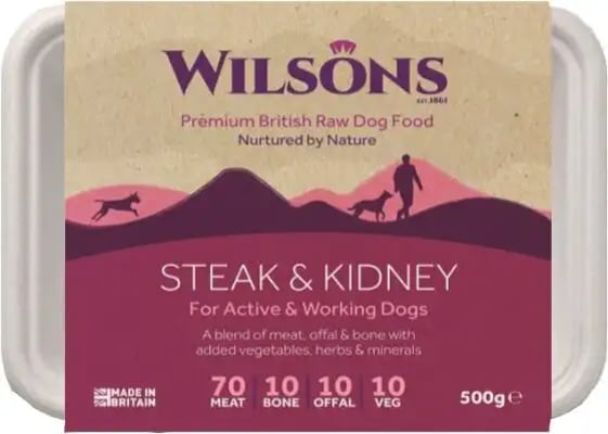 Wilsons Premium Raw Frozen Steak & Kidney