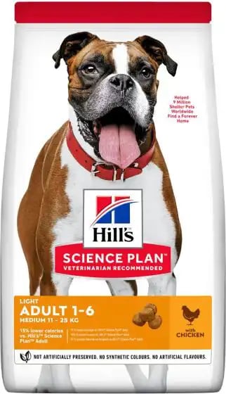 Hill's Science Plan Adult 1-6 Light Medium With Chicken Hill's Science Plan Adult 1-6 Light Medium With Chicken
