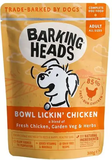 Barking Heads Adult Wet Food Bowl Lickin' Chicken