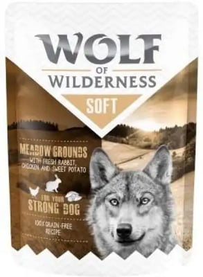 Wolf Of Wilderness Soft Pouches Adult Meadow Grounds