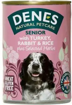 Denes Senior Tins With Turkey, Rabbit & Rice Denes Senior Tins With Turkey, Rabbit & Rice