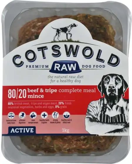 Cotswold Raw Active 80/20 Mince Beef & Tripe Cotswold Raw Active 80/20 Mince Beef & Tripe