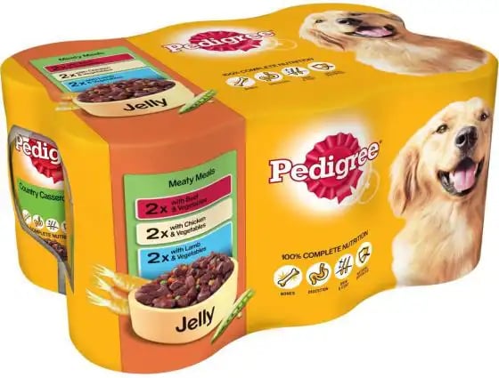 Pedigree Tins with Jelly Meaty Meals With Lamb & Vegetables
