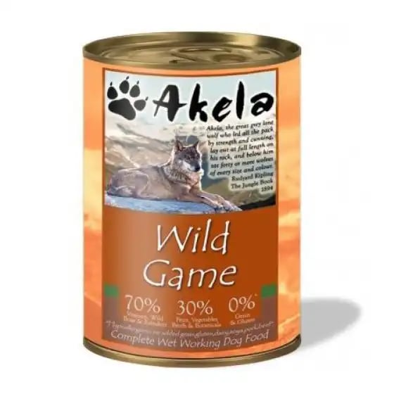 Akela Wet Working Dog Food Wild Game