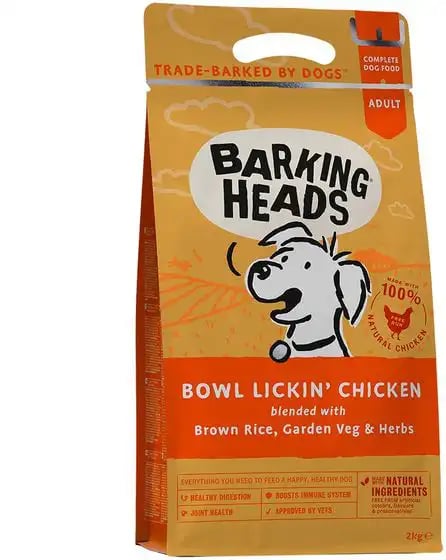 Barking Heads Adult Dry Food Bowl Lickin' Chicken Barking Heads Adult Dry Food Bowl Lickin' Chicken
