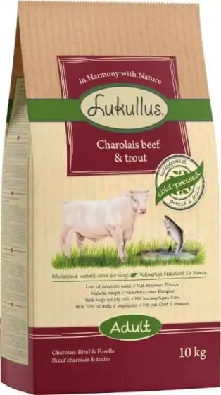 Lukullus Adult Dry Charolais Beef & Trout