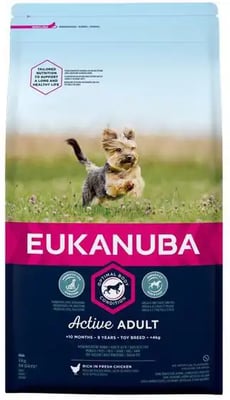 Eukanuba Active Adult Toy Breed Rich In Fresh Chicken