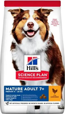 Hill's Science Plan Mature Adult 7+ Medium With Chicken Hill's Science Plan Mature Adult 7+ Medium With Chicken