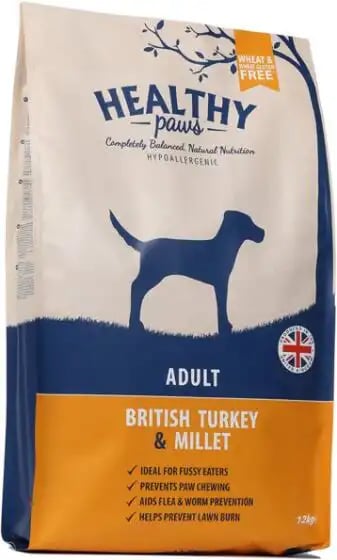 Healthy Paws Adult British Turkey & Millet Healthy Paws Adult British Turkey & Millet