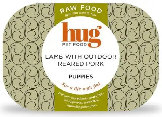 Hug Cookable Raw Puppy Lamb With Outdoor Reared Pork