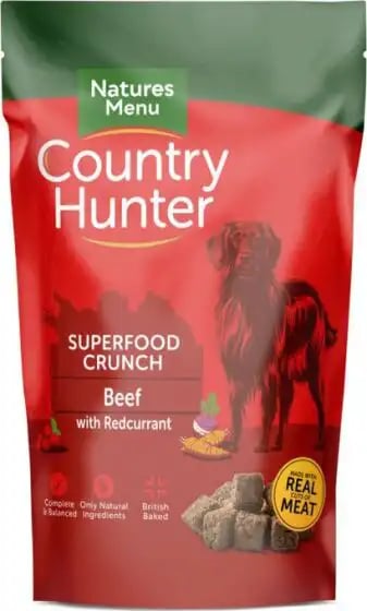 Natures Menu Country Hunter Superfood Crunch Beef With Redcurrant