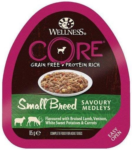 Wellness Core Small Breed Savoury Medleys Flavoured With Braised Lamb, Venison, White