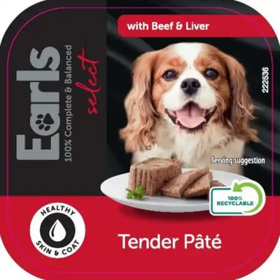 Earls Select Tender Paté With Beef & Liver