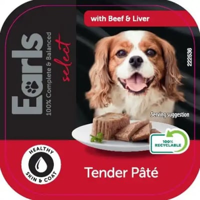Earls Select Tender Paté With Beef & Liver Earls Select Tender Paté With Beef & Liver
