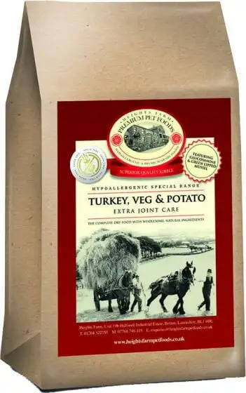 Heights Farm Adult Extra Joint Care Grain Free Turkey, Veg & Potato Heights Farm Adult Extra Joint Care Grain Free Turkey, Veg & Potato