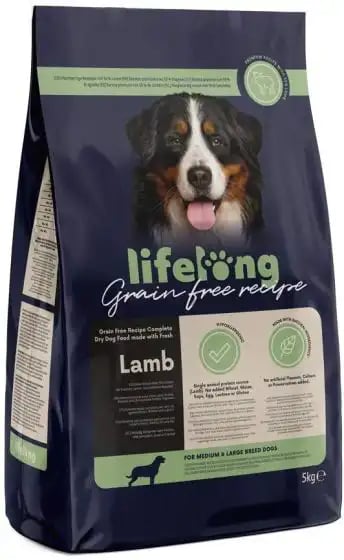 Lifelong Dry Adult Grain Free For Medium and Large Breeds Lamb