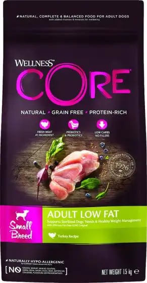 Wellness Core Adult Low Fat Small Breed Turkey