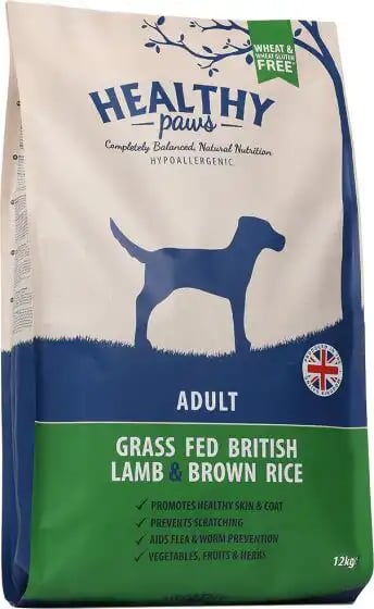Healthy Paws Adult Grass Fed British Lamb & Brown Rice Healthy Paws Adult Grass Fed British Lamb & Brown Rice