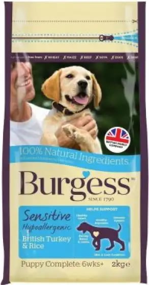 Burgess Sensitive Puppy British Turkey & Rice