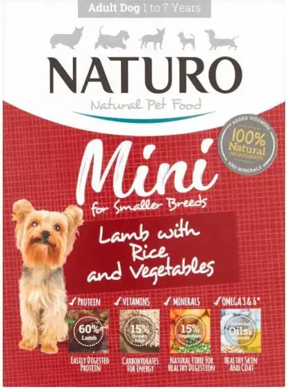 Naturo Adult Mini Trays Lamb With Rice And Veg Naturo Adult Mini Trays Lamb With Rice And Veg