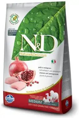 Farmina Natural & Delicious Adult Medium Chicken & Pomegranate Farmina Natural & Delicious Adult Medium Chicken & Pomegranate