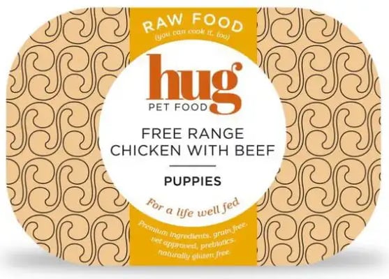 Hug Cookable Raw Puppy Free Range Chicken With Beef