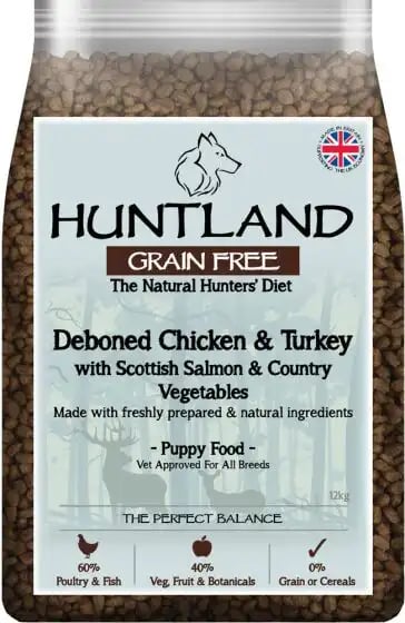Huntland Grain Free Puppy Deboned Chicken & Turkey Huntland Grain Free Puppy Deboned Chicken & Turkey