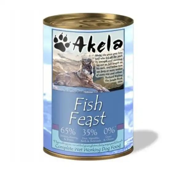 Akela Wet Working Dog Food Fish Feast