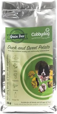Cobbydog Grain Free Duck & Sweet Potato