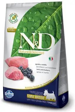 Farmina Natural & Delicious Adult Mini Lamb & Blueberry Farmina Natural & Delicious Adult Mini Lamb & Blueberry