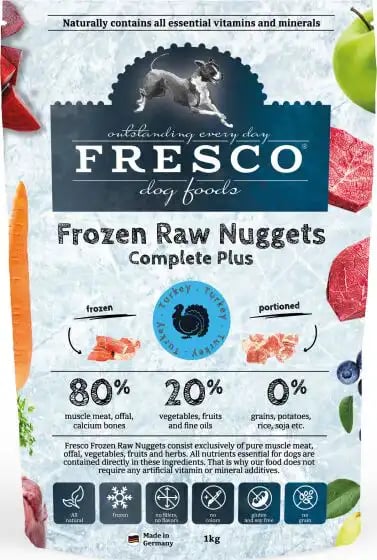 Fresco Frozen Raw Nuggets Complete Plus Turkey Fresco Frozen Raw Nuggets Complete Plus Turkey