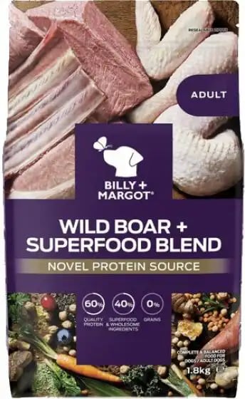Billy & Margot Adult Dry Wild Boar + Superfood Blend