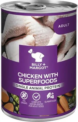 Billy & Margot Adult Cans Chicken With Superfoods Billy & Margot Adult Cans Chicken With Superfoods