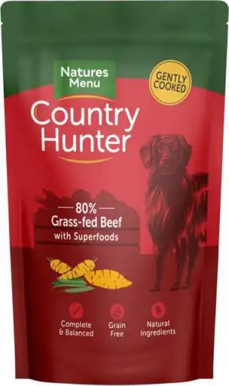 Natures Menu Country Hunter Pouches Adult Grass Grazed Beef