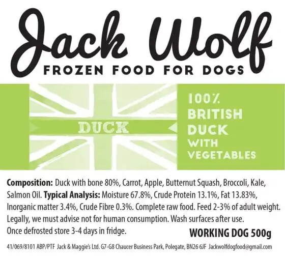 Jack Wolf Working Dog Duck