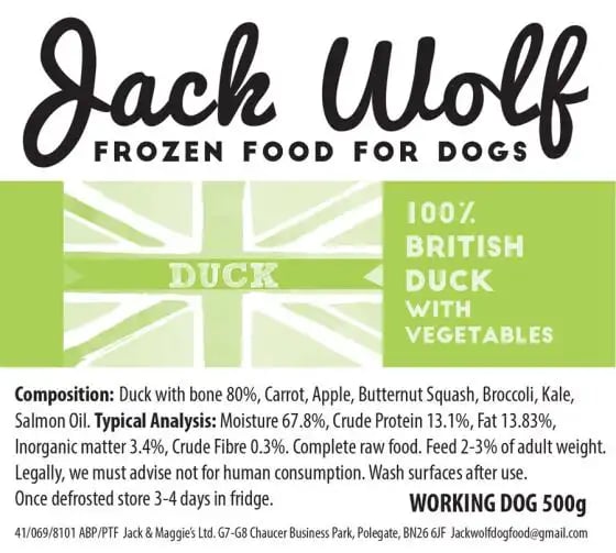 Jack Wolf Working Dog Duck Jack Wolf Working Dog Duck