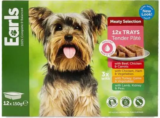 Earls Meaty Selection Trays With Beef, Chicken & Carrots Earls Meaty Selection Trays With Beef, Chicken & Carrots