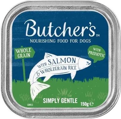 Butcher's Simply Gentle Foil With Salmon & Wholegrain Rice Butcher's Simply Gentle Foil With Salmon & Wholegrain Rice