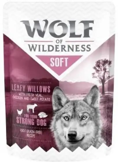Wolf Of Wilderness Soft Pouches Adult Leafy Willows