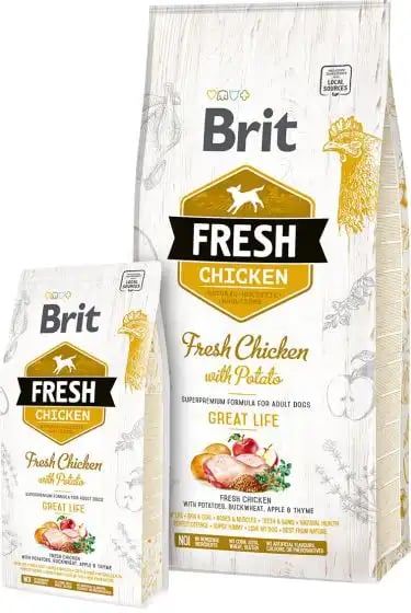 Brit Fresh Adult Great Life Fresh Chicken With Potato Brit Fresh Adult Great Life Fresh Chicken With Potato