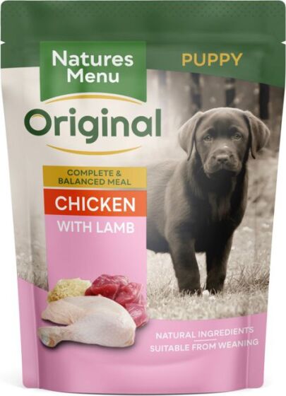 Natures Menu Original Pouches Junior Chicken With Lamb Natures Menu Original Pouches Junior Chicken With Lamb
