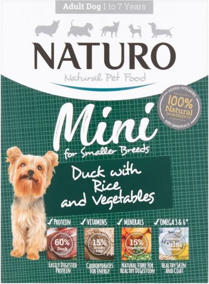 Naturo Adult Mini Trays Duck With Rice And Vegetables Naturo Adult Mini Trays Duck With Rice And Vegetables