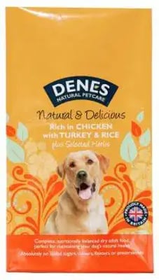 Denes Natural & Delicious Rich in Chicken with Turkey & Rice Denes Natural & Delicious Rich in Chicken with Turkey & Rice