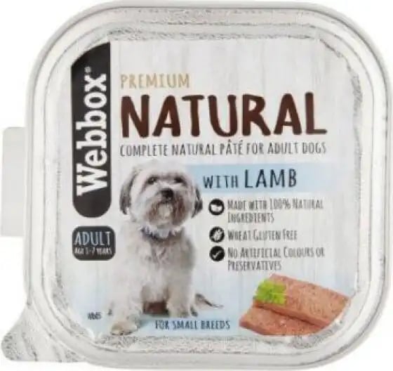 Webbox Naturals Adult Paté With Lamb